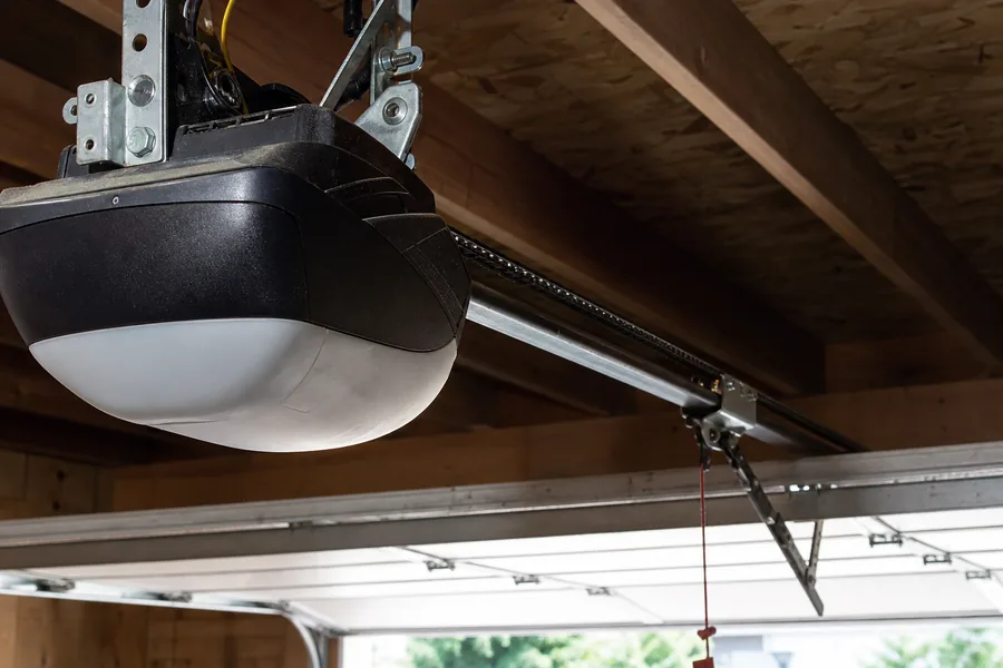 Chain drive garage door opener, rail and trolley in Irving, TX